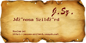 Jánosa Szilárd névjegykártya