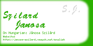 szilard janosa business card