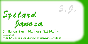 szilard janosa business card